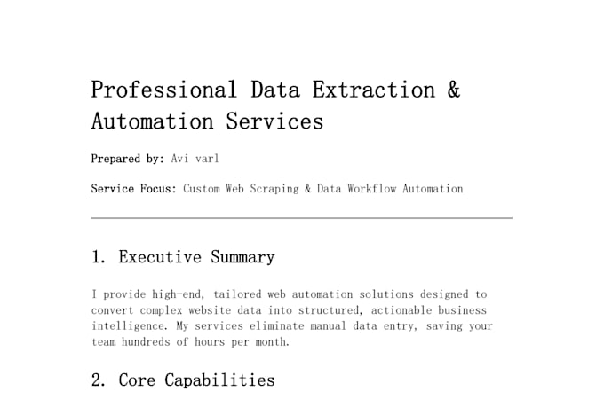 build custom web scraping and data extraction solutions